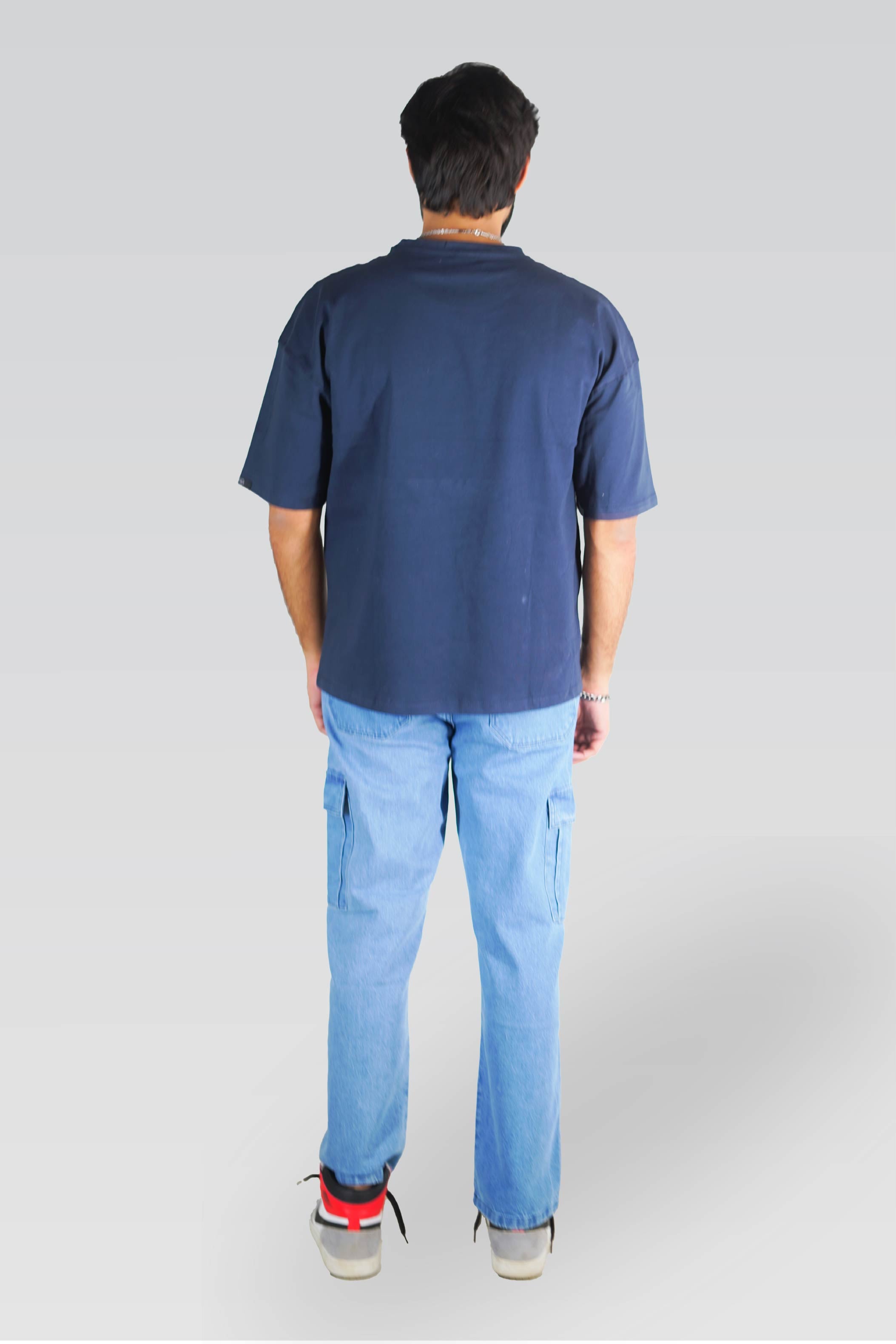 Plain Blue - Oversized Tee